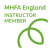 MHFA Instructor Member Badge_White Small